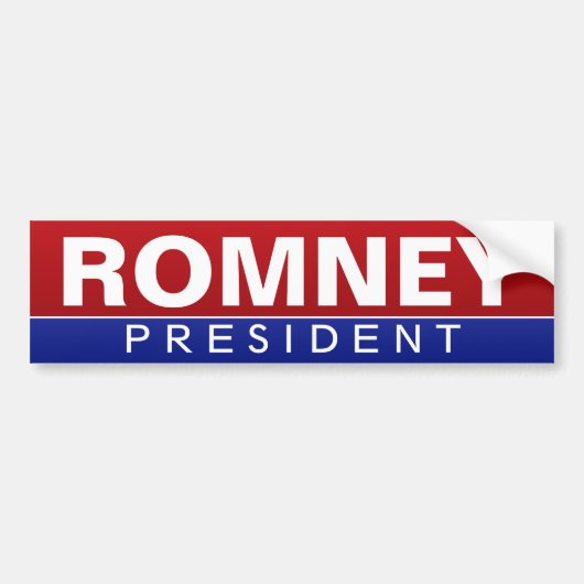 Mitt Romney voor President - Classic Design Bumpersticker (Voorkant)