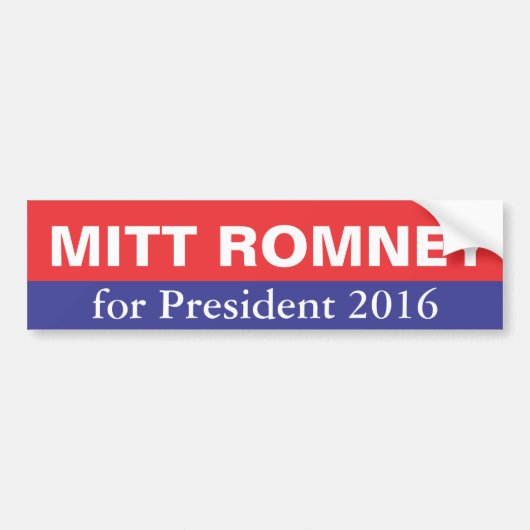 Mitt Romney voor President in 2016 Bumpersticker (Voorkant)