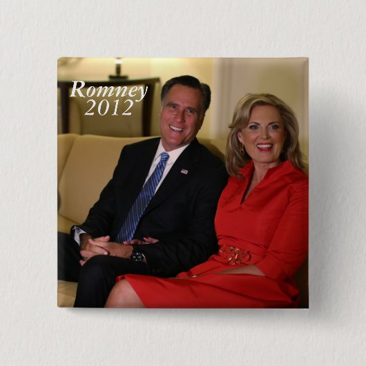 Mitt Romney voor president! Vierkante Button 5,1 Cm (Voorkant)