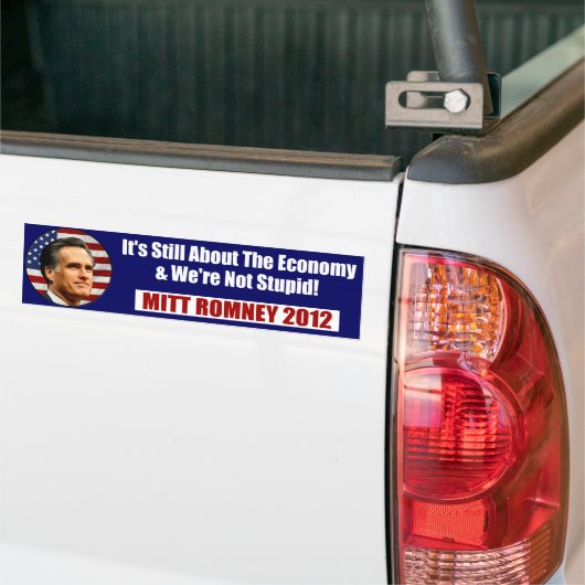 MITT ROMNEY-We zijn niet dom Bumpersticker (Op Truck)