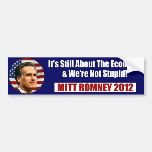 MITT ROMNEY-We zijn niet dom Bumpersticker (Voorkant)