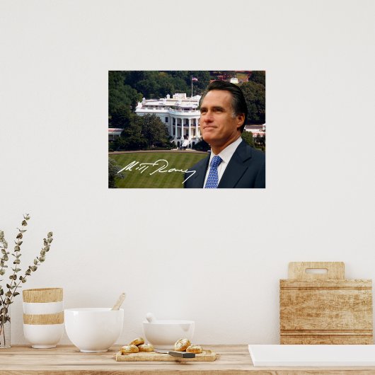 Mitt Romney & White House Poster (Keuken)