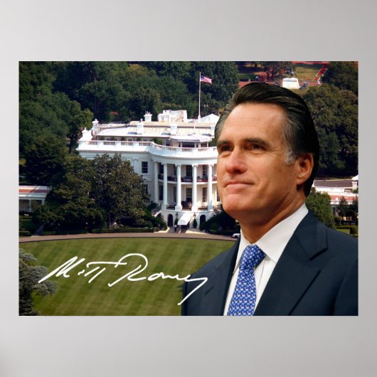 Mitt Romney & White House Poster (Voorkant)