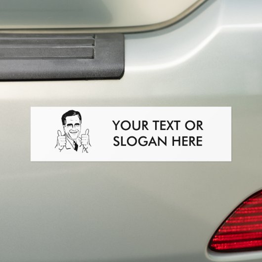 Mitt Thumbs omhoog Bumpersticker (Op auto)