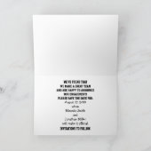 Mitt van de vanger en het VERLOVING Annoucement Aankondiging (Binnen)