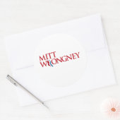 Mitt Wrongney Ronde Sticker (Envelop)
