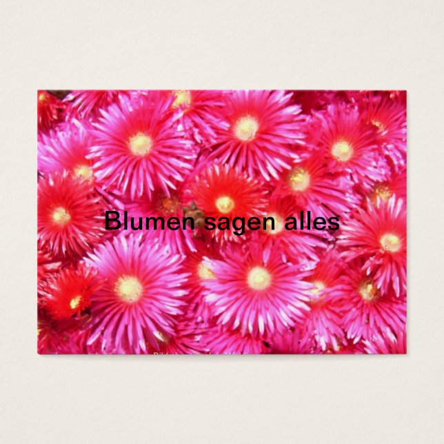 Mittagsblumen Visitekaartje (Voorkant)