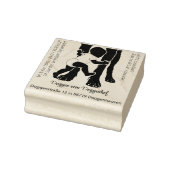 Mittel großer Doggen Stempel viel Text (Stempel)