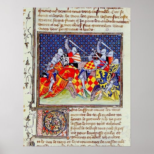 Mittelalterliche Buchmalerei  Poster (Voorkant)