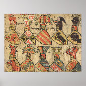 Mittelalterliche Wappen Poster (Voorkant)