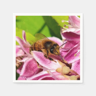 Mitten in den Blüten – Bienen & Blumen Serviette Servet