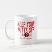 Mitten van mijn baarmoeder koffiemok (Links)