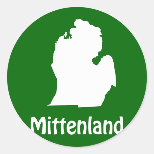 Mittenland Ronde Sticker (Voorkant)