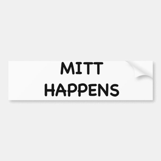Mittens bumpersticker (Voorkant)