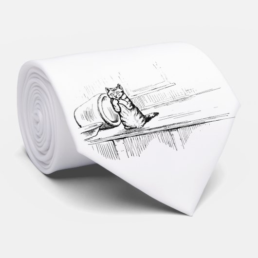 Mittens de Kitten (Bange Kat) (Beatrix Potter) Stropdas (Opgerold)