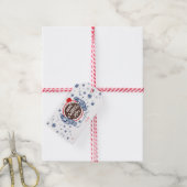 Mittens en Cocoa Warm Winter Wishes Holiday Cadeaulabel (Met Touw)