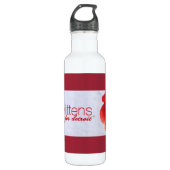 Mittens for Detroit Water Bottle (24 oz), White Waterfles (Voorkant)
