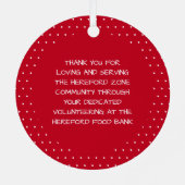 Mittens Holding Heart One-vrijwilliger Metalen Ornament (Achterkant)