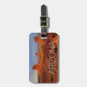 Mittens, monument valley, AZ Bagagelabel (Voorkant verticaal)