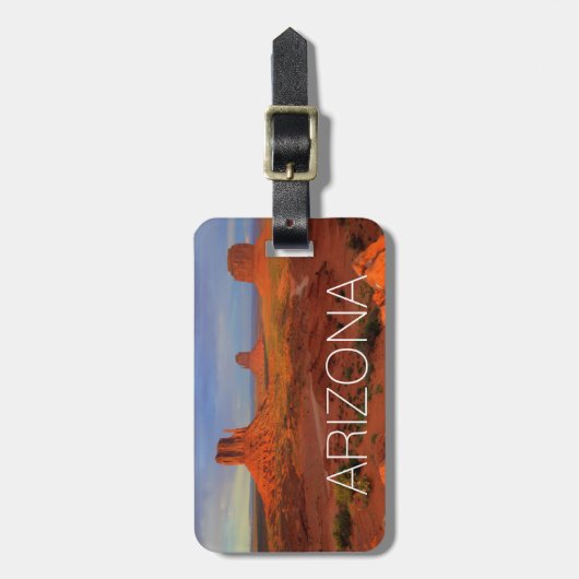 Mittens, monument valley, AZ Bagagelabel (Voorkant verticaal)
