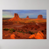 Mittens, monument valley, AZ Poster (Voorkant)