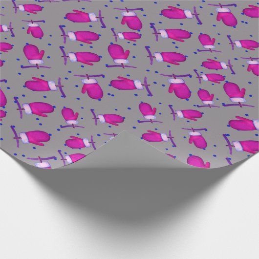 Mittens retro_grijs cadeaupapier (Hoek)