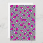 Mittens retro_grijs feestdagenkaart (Voorkant / Achterkant)