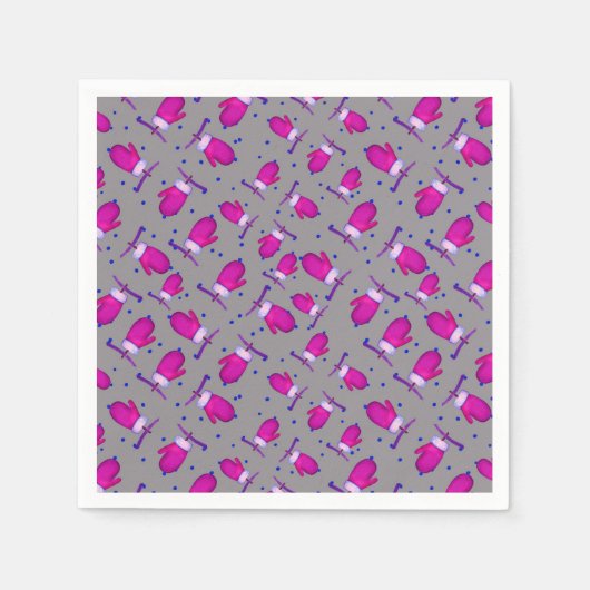 Mittens retro_grijs servet (Voorkant)