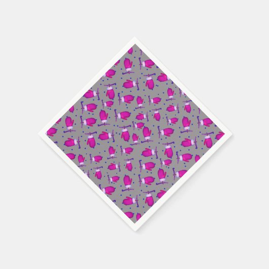 Mittens retro_grijs servet (Hoek)