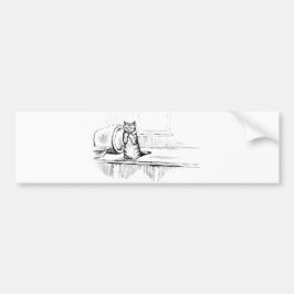 Mittens the Kitten (schaafkat) (Beatrix Potter) Bumpersticker