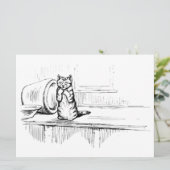 Mittens the Kitten (schaafkat) (Beatrix Potter) Kaart (Staand voorkant)