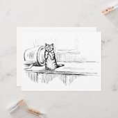 Mittens the Kitten (schaafkat) (Beatrix Potter) Kaart (Voorkant / Achterkant in situ)