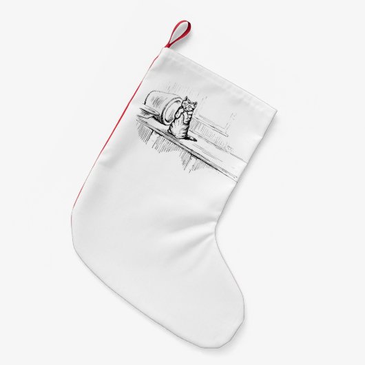 Mittens the Kitten (schaafkat) (Beatrix Potter) Kleine Kerstsok (Voorkant (Hangend))