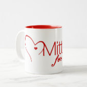 Mittens voor de Mok van Detroit Logo Coffee (Voorkant links)