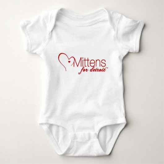 Mittens voor Detroit Baby Creeper Romper (Voorkant)