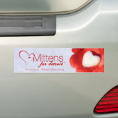 Mittens voor Detroit Bumpersticker (Op auto)