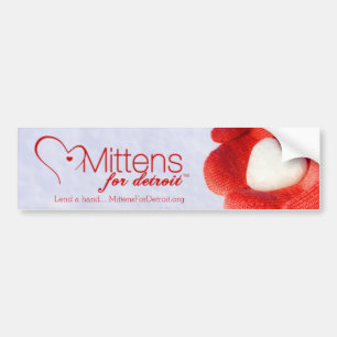 Mittens voor Detroit Bumpersticker