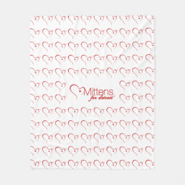 MIttens voor Detroit Fleece Blanket