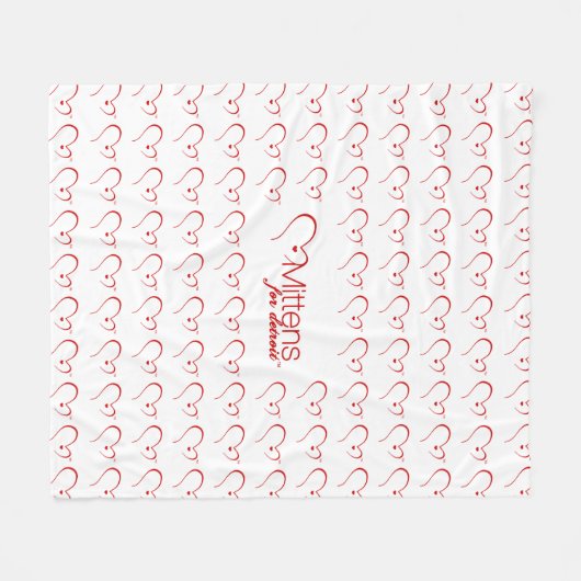 MIttens voor Detroit Fleece Blanket Deken (Voorkant (Horizontaal))