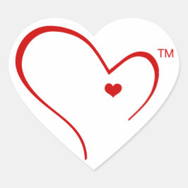 Mittens voor Detroit Heart Logo Sticker