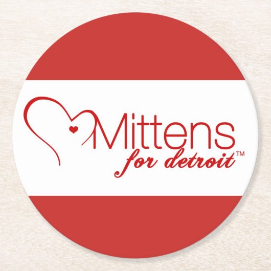 Mittens voor Detroit Onderzetter (Voorkant)