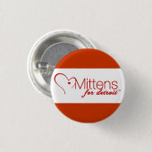 Mittens voor Detroit Pinback-Button Ronde Button 3,2 Cm (Voorkant /achterkant)