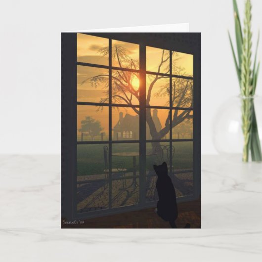 Mittens wil dat de zon ondergaat kaart (Voorkant)