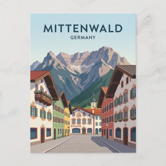 Mittenwald Duitsland Briefkaart (Voorkant)