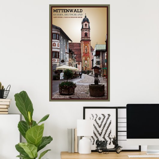 Mittenwald, Duitsland Poster (Thuiskantoor)