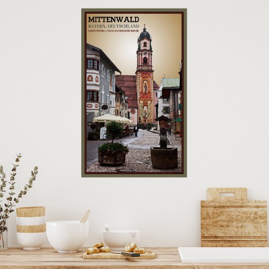Mittenwald, Duitsland Poster (Keuken)