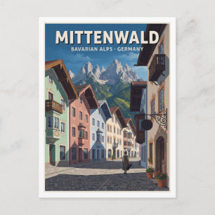 Mittenwald Duitsland Reis Souvenir Briefkaart