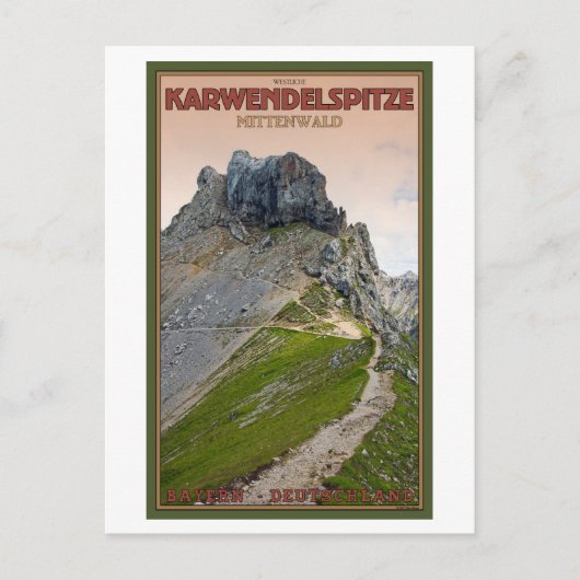 Mittenwald - Karwendelberg Briefkaart (Voorkant)