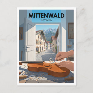 Mittenwald Vioolmakerskwartier Duitsland Briefkaart