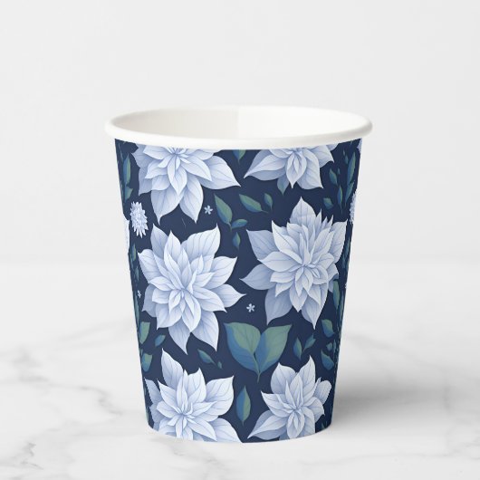 Mitternachtsblüte - papieren bekers (Links)